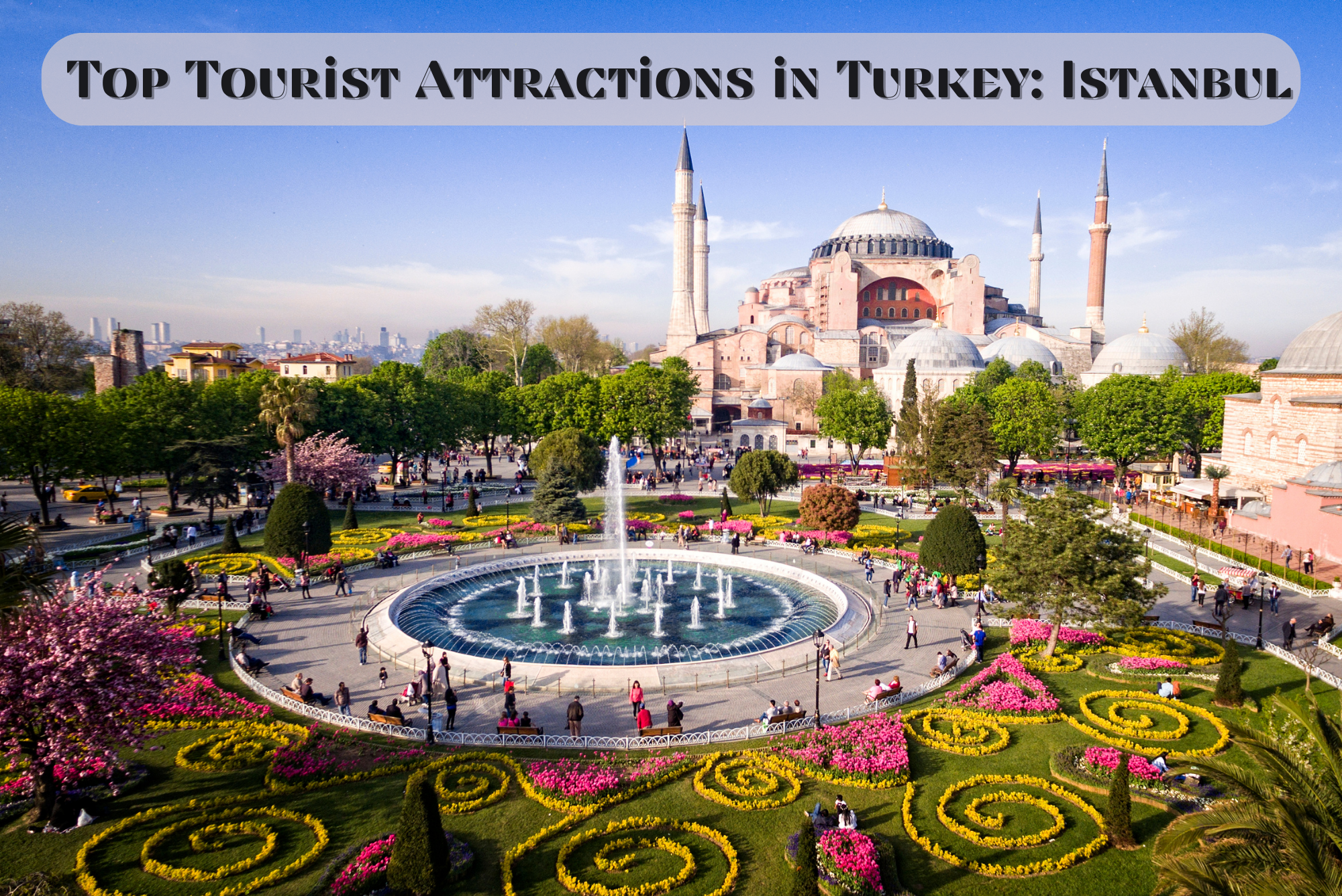 A vibrant scene at a top tourist attraction in Turkey, Istanbul, showcasing the captivating sights and colors of this enchanting destination.