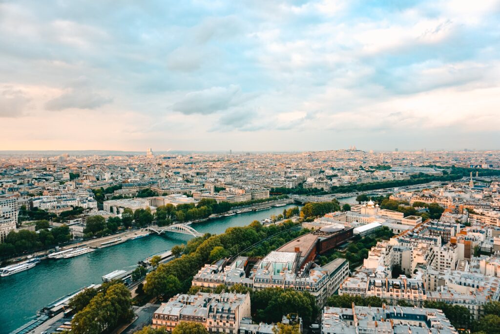 Capture Panoramic Perfection from Montparnasse Tower in Paris. Unobstructed views showcase the city's architectural wonders, offering a unique perspective that sets this iconic skyscraper apart in the Parisian skyline.