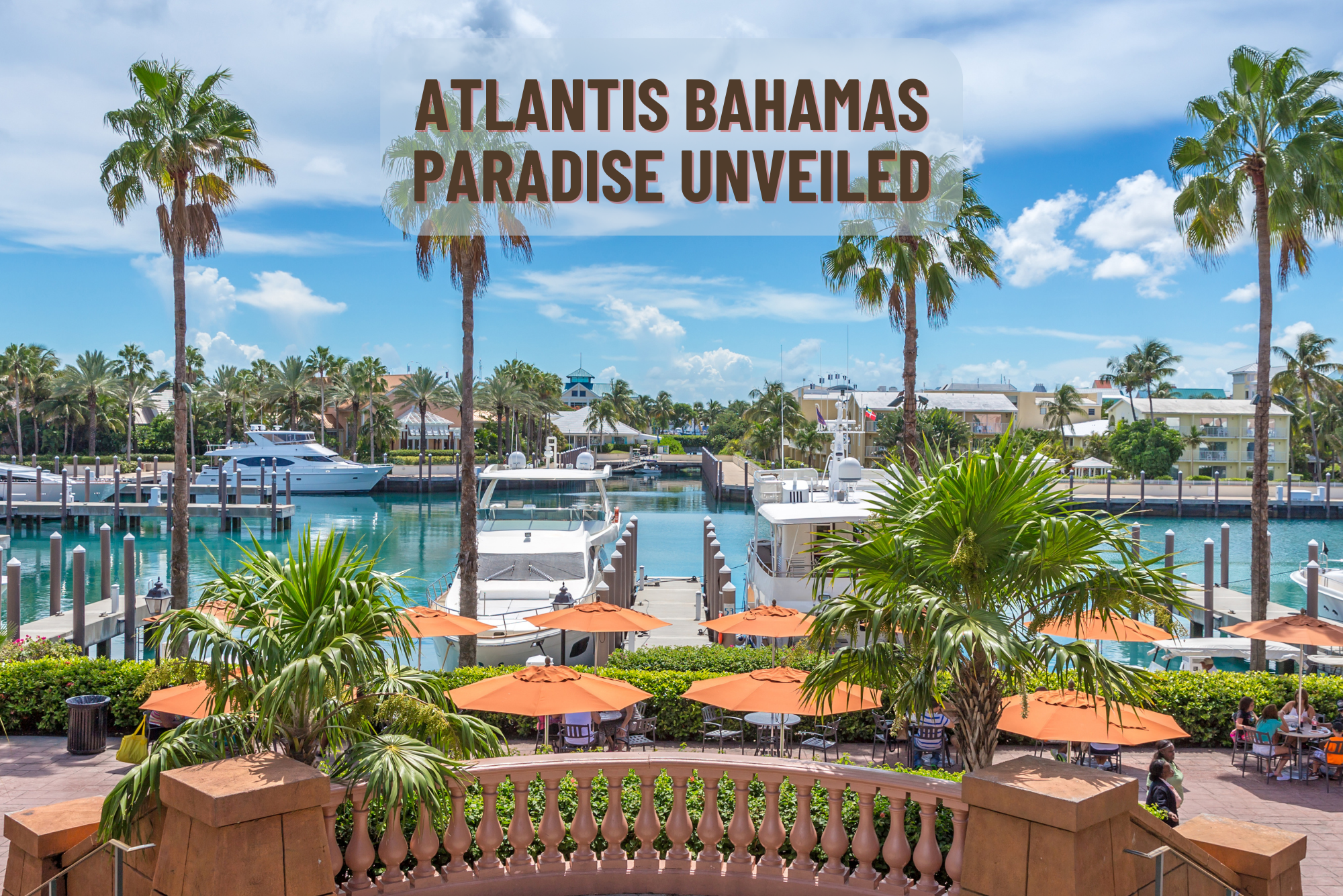 "An aerial view of Atlantis Bahamas on Paradise Island, revealing the lush beauty of sun-kissed shores, azure waters, and architectural splendor, epitomizing unparalleled luxury in this tropical haven."