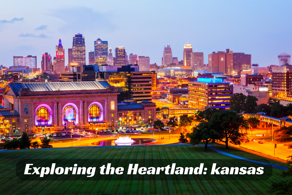 "Kansas City skyline with iconic landmarks, representing the best things to do in the Midwest."